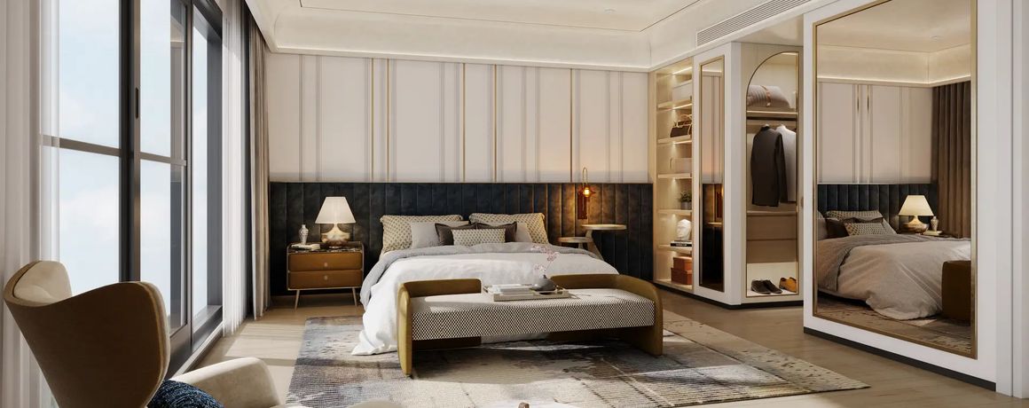 Brigade Icon – master bedroom (indicative interior)